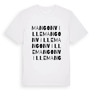 Mangonville ordlek t-shirt – ekologisk bomull t-shirt från Pinshirt