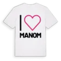 Jag älskar Manom t-shirt stort tryck