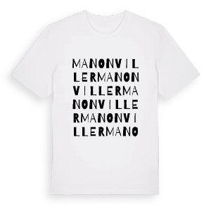 Manonviller ordlek t-shirt – ekologisk bomull t-shirt från Pinshirt