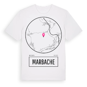 Marbache t-shirt – ekologisk bomull t-shirt från Pinshirt