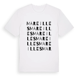 Mareilles ordlek t-shirt – ekologisk bomull t-shirt från Pinshirt