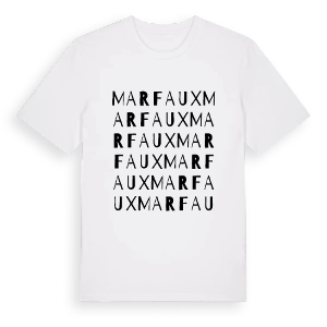 Marfaux ordlek t-shirt – ekologisk bomull t-shirt från Pinshirt