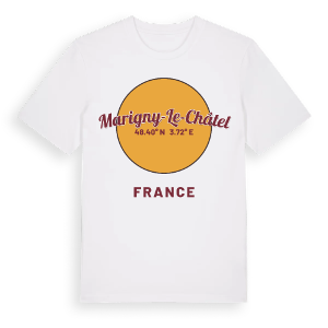 Marigny-le-Châtel cirkel t-shirt – ekologisk bomull t-shirt från Pinshirt