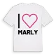 Jag älskar Marly t-shirt stort tryck