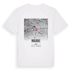 Marne karta t-shirt – ekologisk bomull t-shirt från Pinshirt
