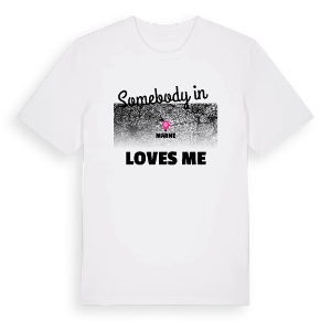 Någon i Marne älskar mig t-shirt – ekologisk bomull t-shirt från Pinshirt