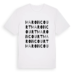 Maroncourt ordlek t-shirt – ekologisk bomull t-shirt från Pinshirt