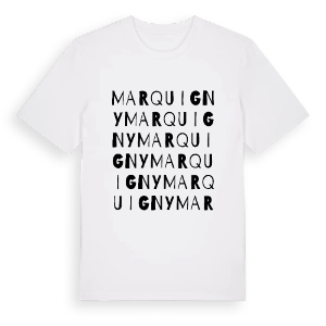 Marquigny ordlek t-shirt – ekologisk bomull t-shirt från Pinshirt
