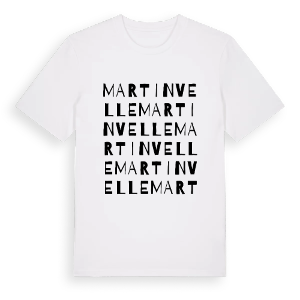 Martinvelle ordlek t-shirt – ekologisk bomull t-shirt från Pinshirt