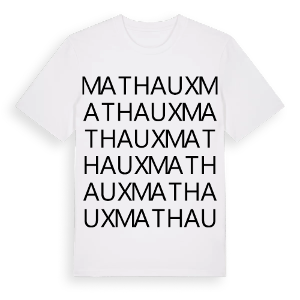 Mathaux ordlek t-shirt – ekologisk bomull t-shirt från Pinshirt
