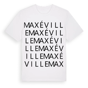 Maxéville ordlek t-shirt – ekologisk bomull t-shirt från Pinshirt