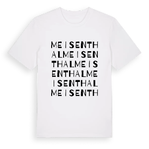 Meisenthal ordlek t-shirt – ekologisk bomull t-shirt från Pinshirt
