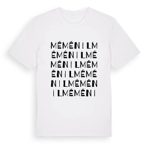 Méménil ordlek t-shirt – ekologisk bomull t-shirt från Pinshirt