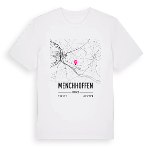 Menchhoffen karta t-shirt – ekologisk bomull t-shirt från Pinshirt