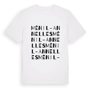 Ménil-Annelles ordlek t-shirt – ekologisk bomull t-shirt från Pinshirt