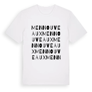 Mennouveaux ordlek t-shirt – ekologisk bomull t-shirt från Pinshirt
