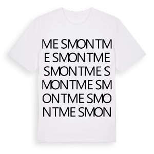 Mesmont ordlek t-shirt – ekologisk bomull t-shirt från Pinshirt