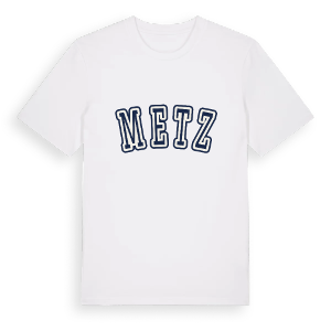 Metz college t-shirt – ekologisk bomull t-shirt från Pinshirt