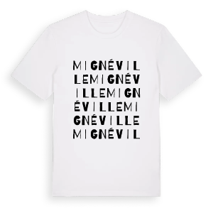 Mignéville ordlek t-shirt – ekologisk bomull t-shirt från Pinshirt