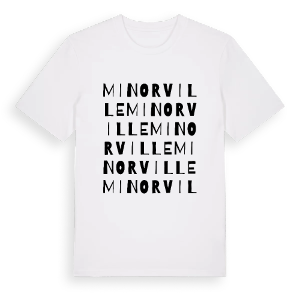 Minorville ordlek t-shirt – ekologisk bomull t-shirt från Pinshirt