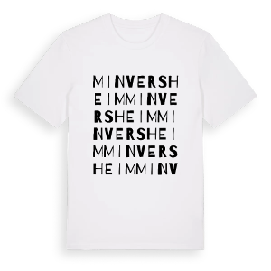 Minversheim ordlek t-shirt – ekologisk bomull t-shirt från Pinshirt