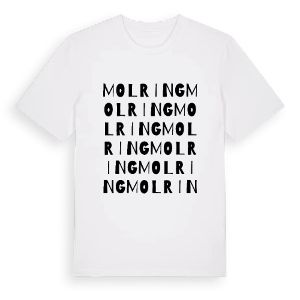 Molring ordlek t-shirt – ekologisk bomull t-shirt från Pinshirt