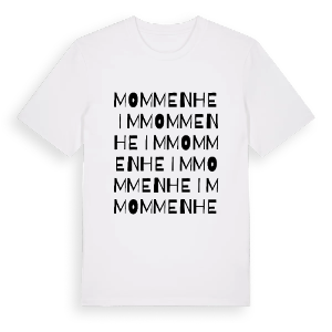 Mommenheim ordlek t-shirt – ekologisk bomull t-shirt från Pinshirt
