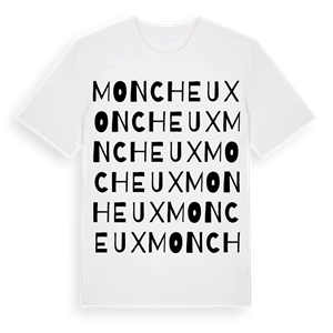 Moncheux ordlek t-shirt – ekologisk bomull t-shirt från Pinshirt