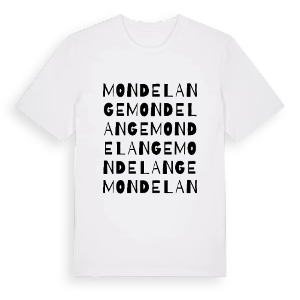 Mondelange ordlek t-shirt – ekologisk bomull t-shirt från Pinshirt