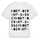 Mont-devant-Sassey ordlek t-shirt