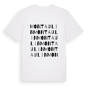Montaulin ordlek t-shirt – ekologisk bomull t-shirt från Pinshirt