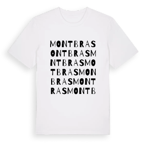 Montbras ordlek t-shirt – ekologisk bomull t-shirt från Pinshirt