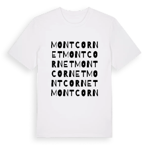 Montcornet ordlek t-shirt – ekologisk bomull t-shirt från Pinshirt