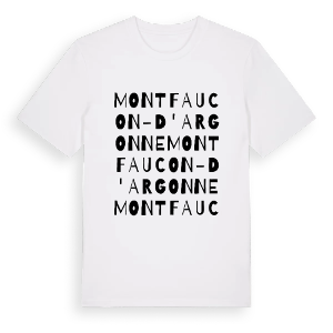 Montfaucon-d'Argonne ordlek t-shirt – ekologisk bomull t-shirt från Pinshirt