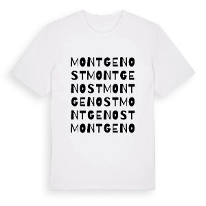 Montgenost ordlek t-shirt – ekologisk bomull t-shirt från Pinshirt