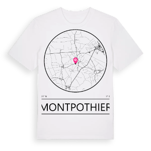 Montpothier t-shirt – ekologisk bomull t-shirt från Pinshirt