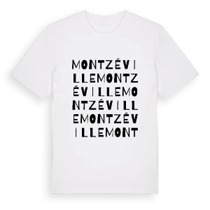 Montzéville ordlek t-shirt – ekologisk bomull t-shirt från Pinshirt