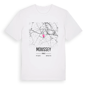 Moussey karta t-shirt – ekologisk bomull t-shirt från Pinshirt