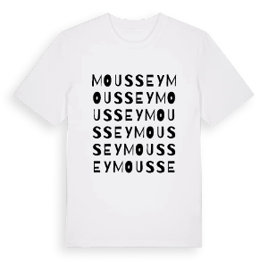 Moussey ordlek t-shirt – ekologisk bomull t-shirt från Pinshirt