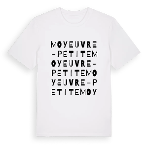 Moyeuvre-Petite ordlek t-shirt – ekologisk bomull t-shirt från Pinshirt