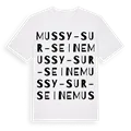 Mussy-sur-Seine ordlek t-shirt