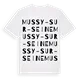 Mussy-sur-Seine ordlek t-shirt