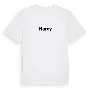 Narcy fetstil t-shirt – ekologisk bomull t-shirt från Pinshirt