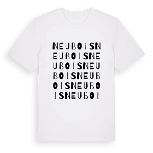 Neubois ordlek t-shirt – ekologisk bomull t-shirt från Pinshirt