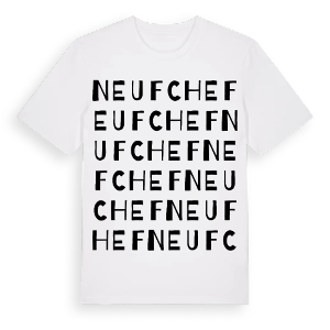 Neufchef ordlek t-shirt – ekologisk bomull t-shirt från Pinshirt