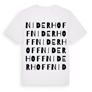 Niderhoff ordlek t-shirt – ekologisk bomull t-shirt från Pinshirt