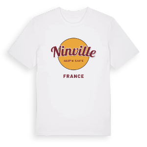 Ninville cirkel t-shirt – ekologisk bomull t-shirt från Pinshirt