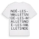 Noé-les-Mallets ordlek t-shirt