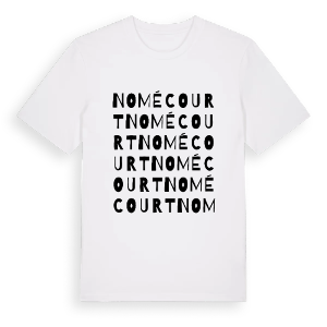 Nomécourt ordlek t-shirt – ekologisk bomull t-shirt från Pinshirt