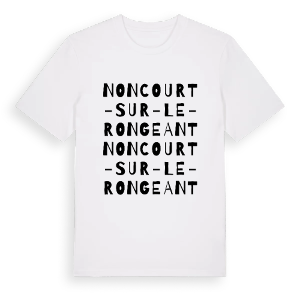 Noncourt-sur-le-Rongeant ordlek t-shirt – ekologisk bomull t-shirt från Pinshirt